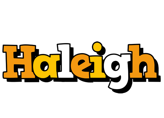Haleigh cartoon logo