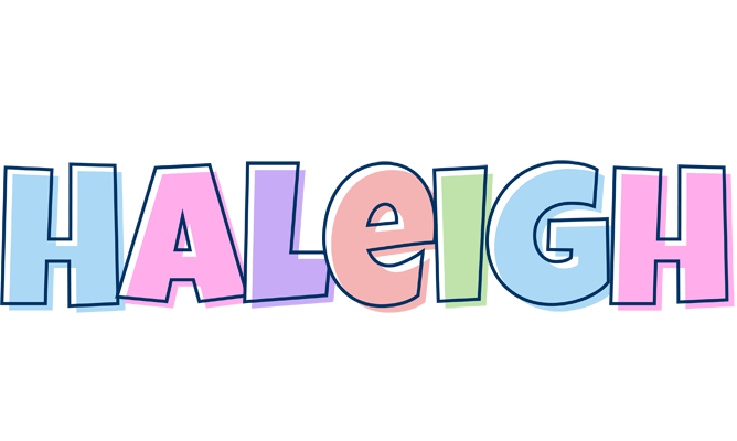 Haleigh pastel logo