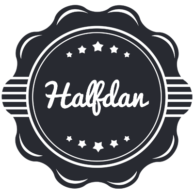 Halfdan badge logo