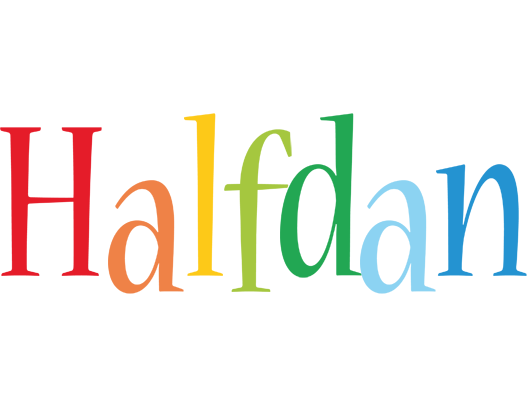 Halfdan birthday logo