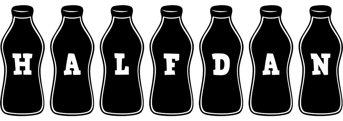 Halfdan bottle logo