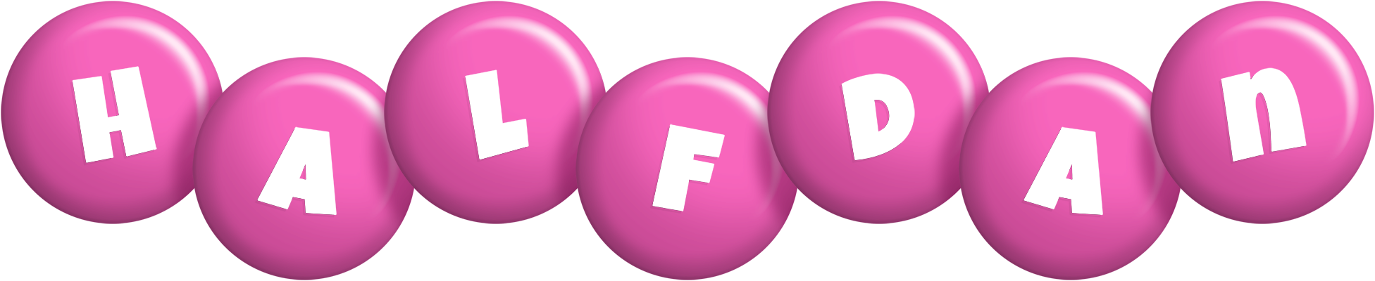 Halfdan candy-pink logo