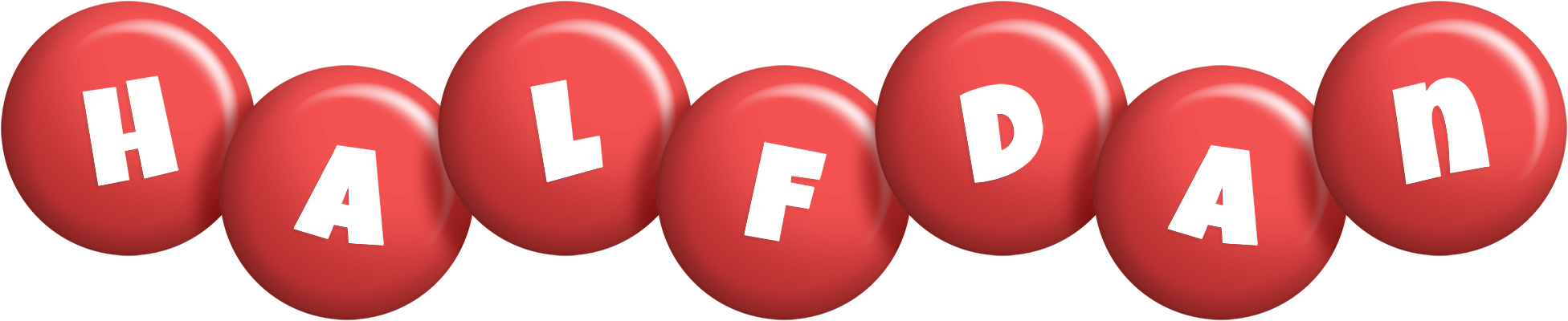 Halfdan candy-red logo
