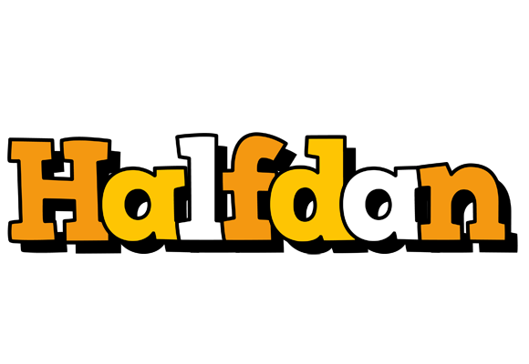 Halfdan cartoon logo