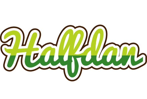 Halfdan golfing logo