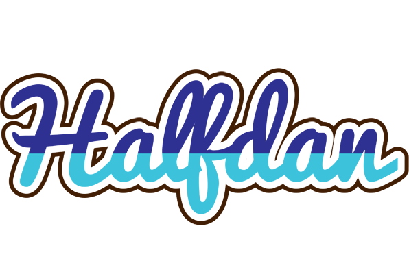 Halfdan raining logo