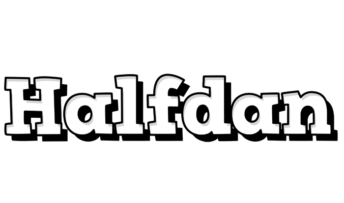 Halfdan snowing logo