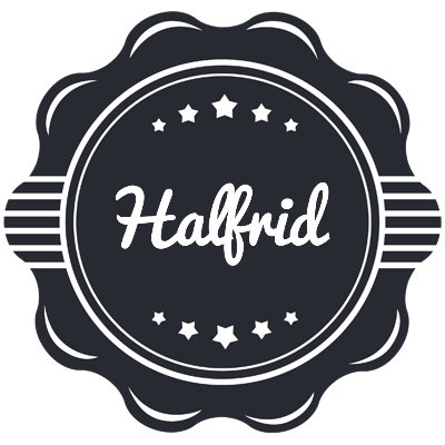 Halfrid badge logo