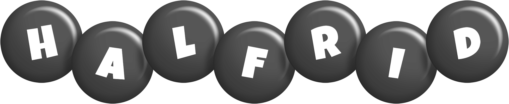Halfrid candy-black logo