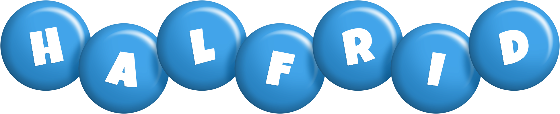 Halfrid candy-blue logo