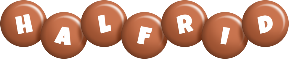 Halfrid candy-brown logo