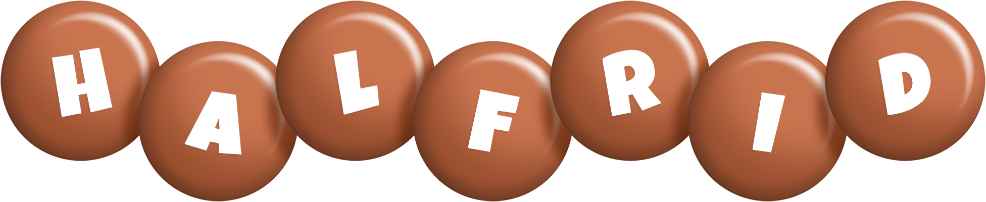 Halfrid candy-brown logo