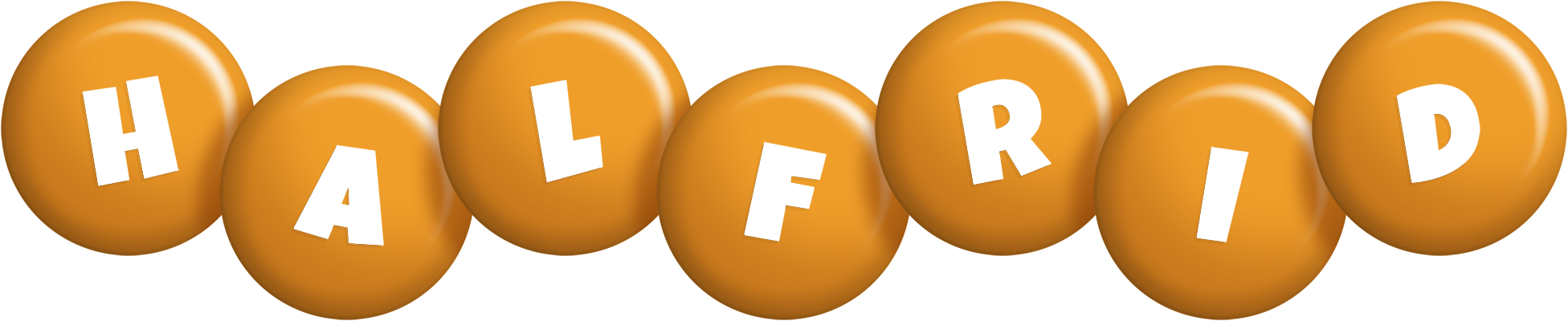 Halfrid candy-orange logo