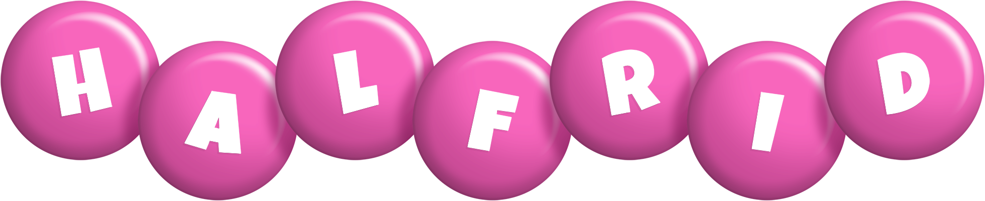 Halfrid candy-pink logo