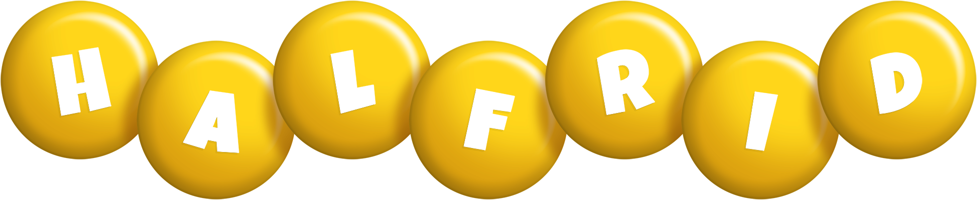 Halfrid candy-yellow logo