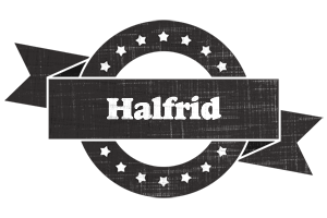 Halfrid grunge logo