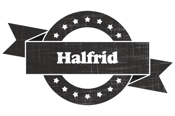 Halfrid grunge logo