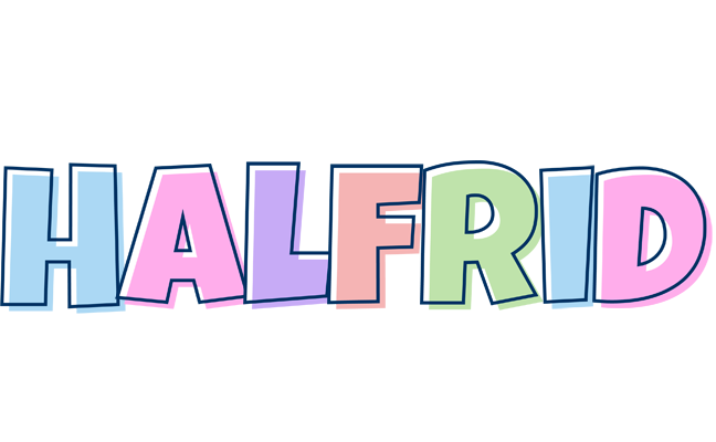 Halfrid pastel logo