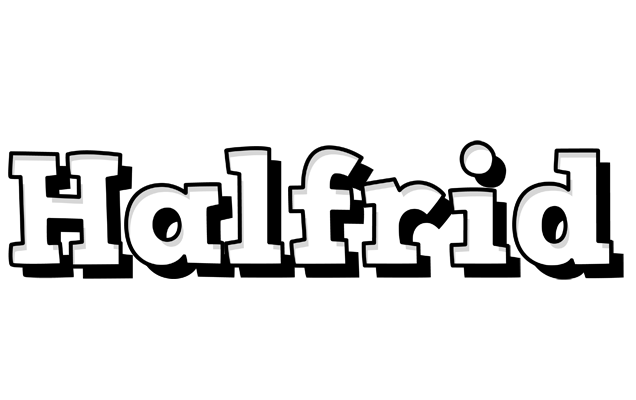 Halfrid snowing logo