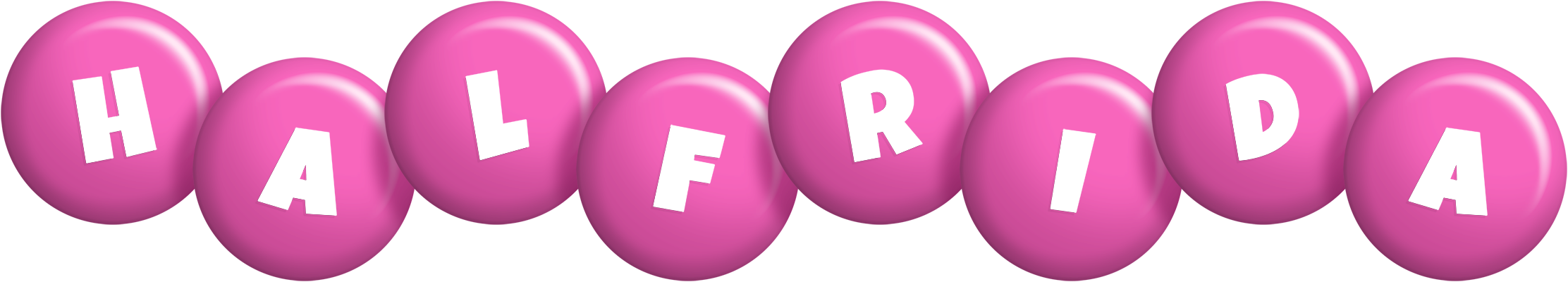 Halfrida candy-pink logo