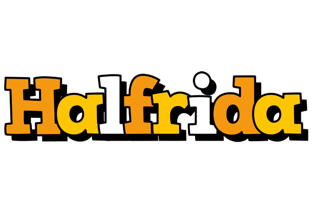 Halfrida cartoon logo