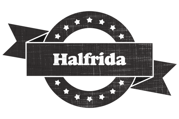 Halfrida grunge logo