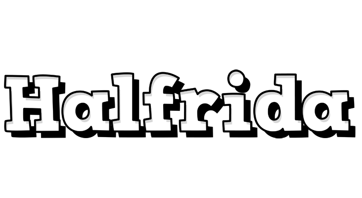 Halfrida snowing logo