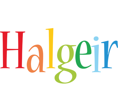 Halgeir birthday logo