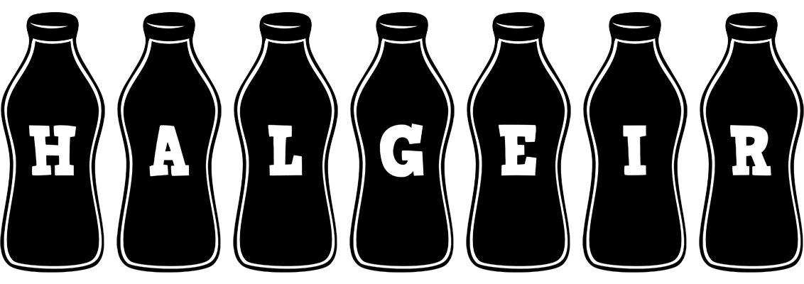 Halgeir bottle logo