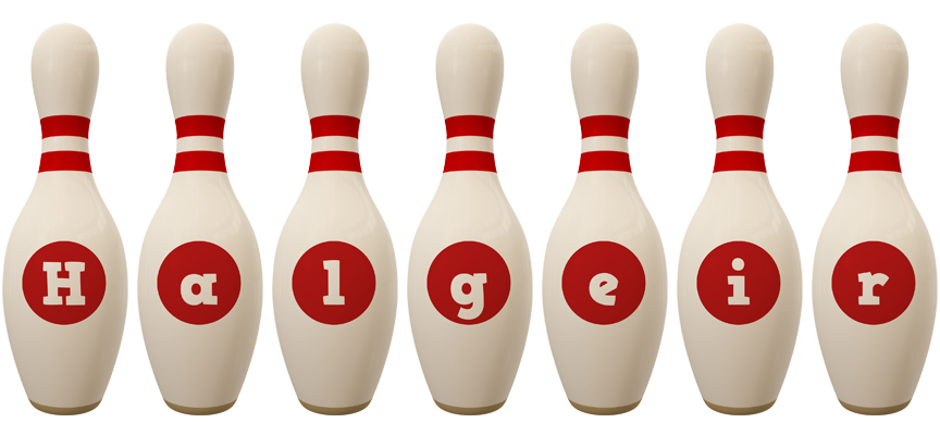 Halgeir bowling-pin logo