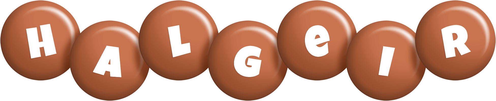 Halgeir candy-brown logo