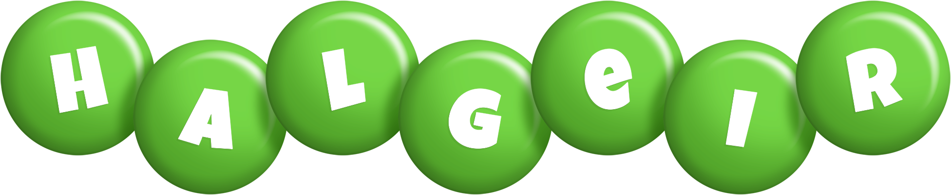 Halgeir candy-green logo