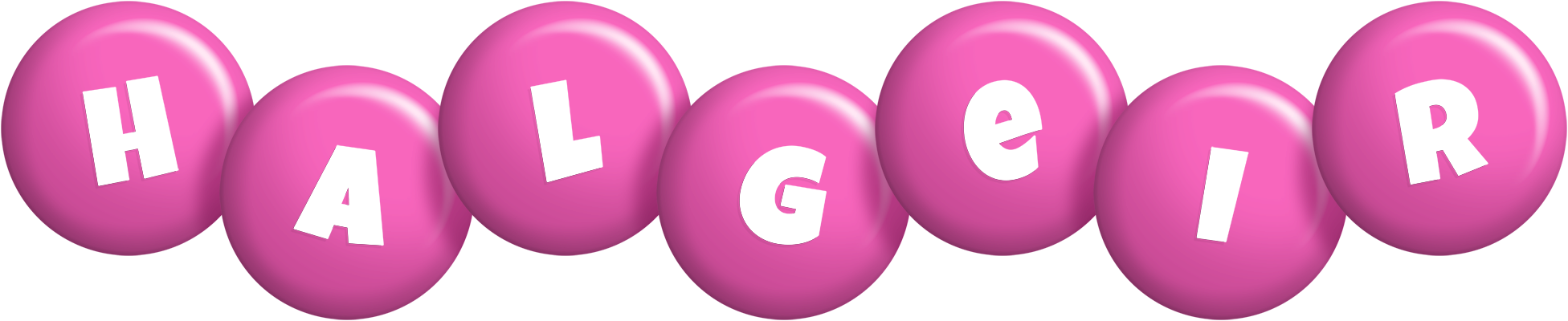 Halgeir candy-pink logo