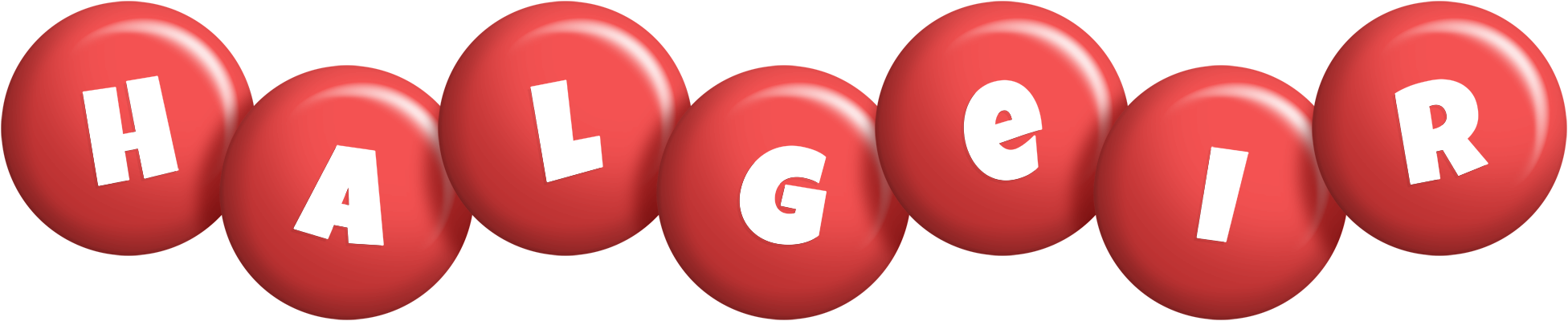 Halgeir candy-red logo