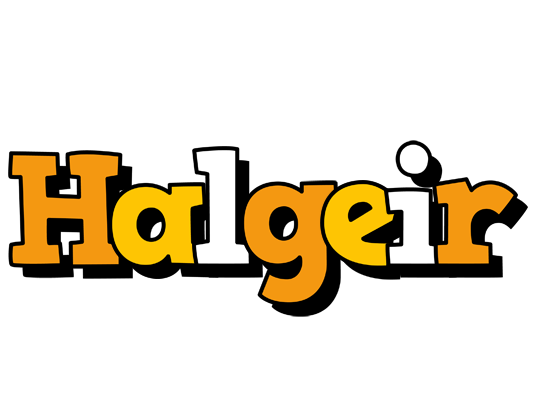 Halgeir cartoon logo