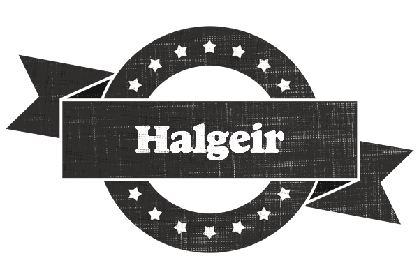 Halgeir grunge logo