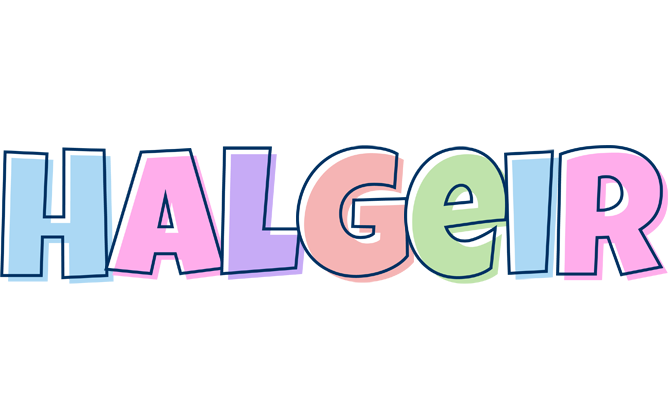 Halgeir pastel logo
