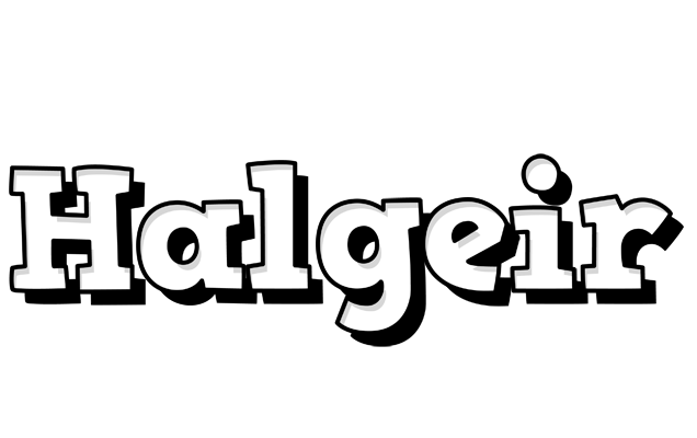 Halgeir snowing logo