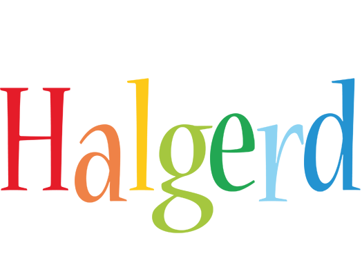 Halgerd birthday logo
