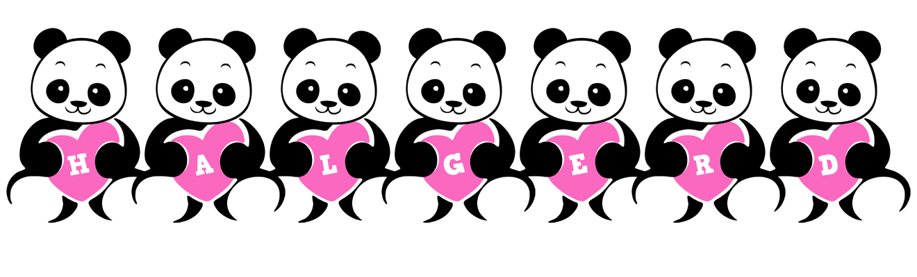 Halgerd love-panda logo
