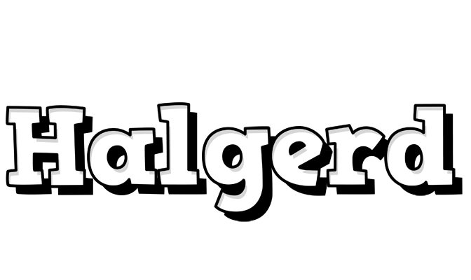 Halgerd snowing logo