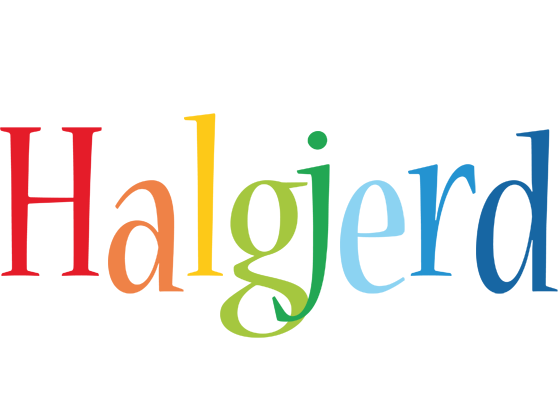 Halgjerd birthday logo