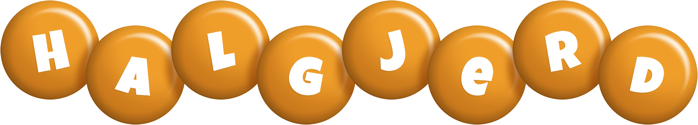 Halgjerd candy-orange logo