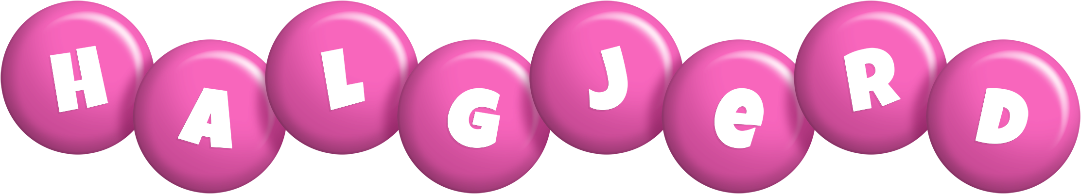 Halgjerd candy-pink logo