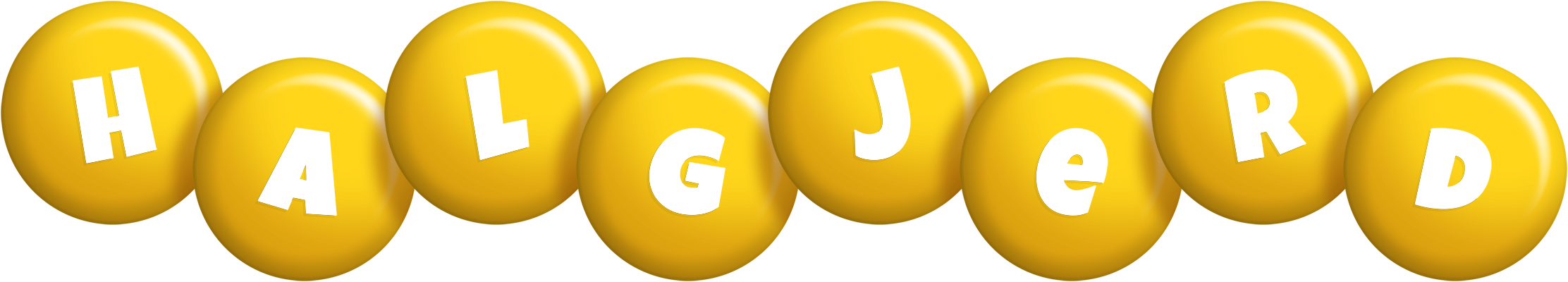 Halgjerd candy-yellow logo