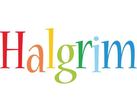 Halgrim birthday logo