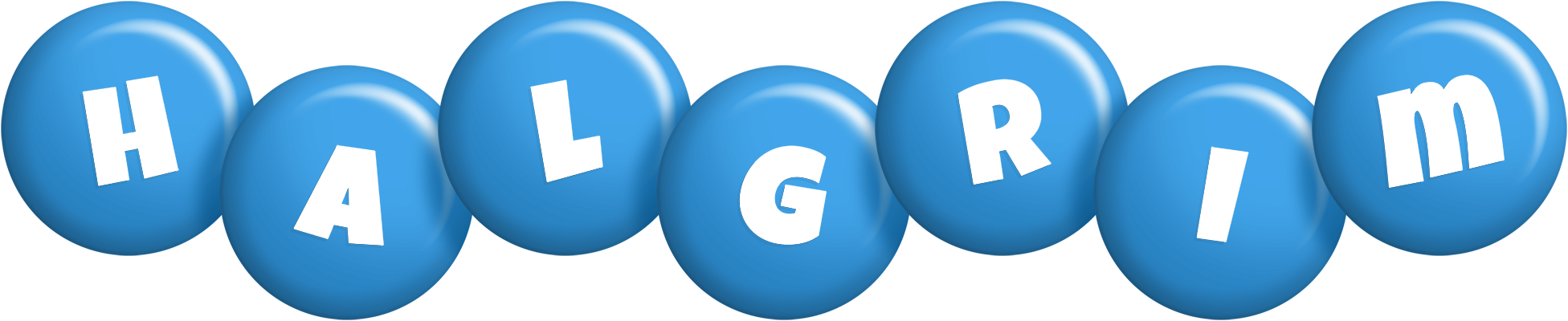 Halgrim candy-blue logo