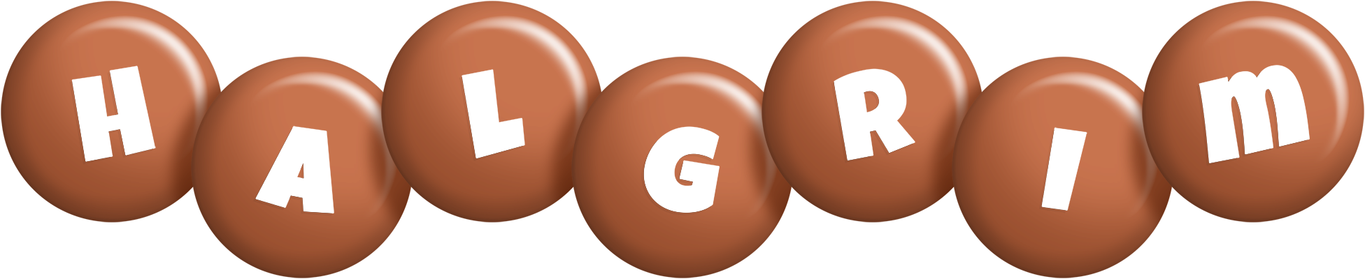 Halgrim candy-brown logo