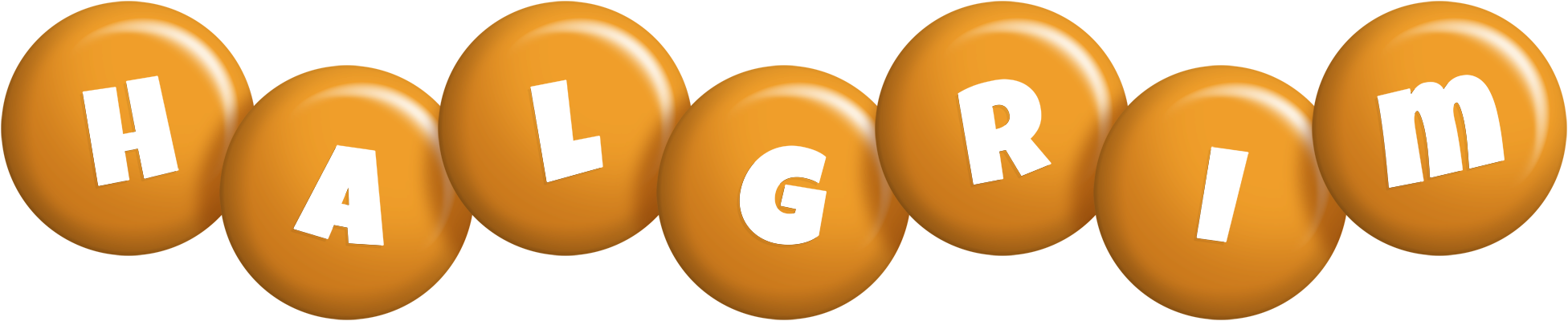 Halgrim candy-orange logo