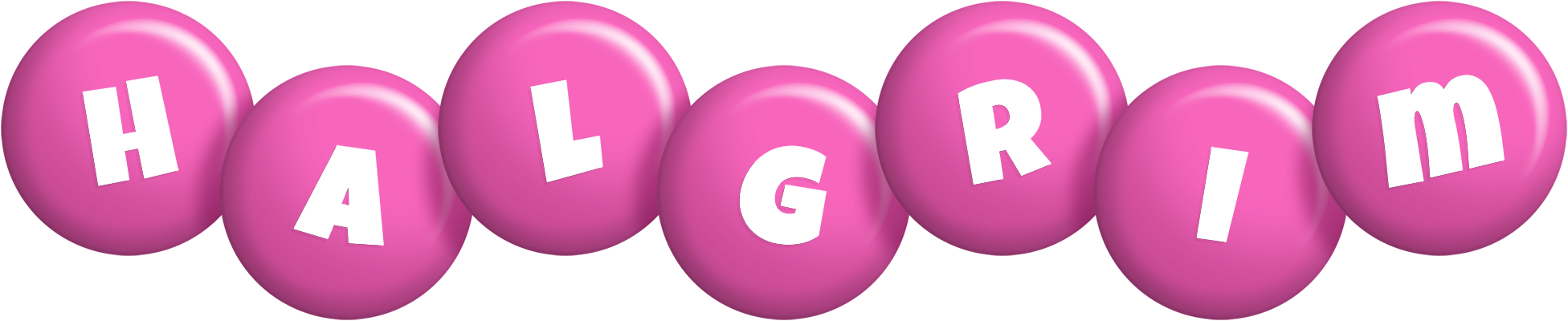 Halgrim candy-pink logo